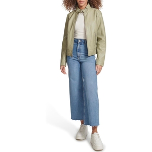 Nouveauté, veste en cuir tendance pour femmes, nouveau design, veste en cuir chaude d'hiver pour femmes, fermeture éclair décontractée et respirante - Product Image 2