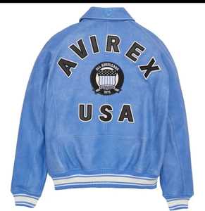 Áo khoác bomber da bò thật Avirex nam, mẫu mới, bán buôn, may đo, size lớn - Product Image 5