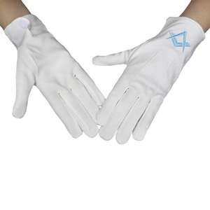 Gants maçonniques pour l'église gants maçonniques gants maçonniques 100% coton - Product Image 2