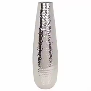 <b>Metal</b> Flower <b>Vase</b> Best Shape Floral <b>Vase</b> in Silver Color for Home & Wedding Tabletop Decorations by decor Impex - Product Image 3