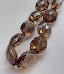 Cuentas de Piedras Preciosas Sueltas de Cuarzo Ahumado, Forma Oval Facetada, para la Elaboración de Joyas, Calidad Premium, Certificado IGI, Todos los Tamaños - Product Image 6