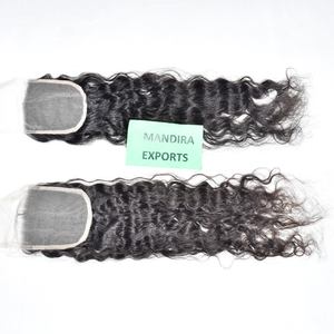 Bast Qualité Indien Brut Donneur Unique Cheveux Noir Couleur HD Suisse dentelle Bouclés Bundles Vierge En Gros 100% Cheveux Humains Naturels - Product Image 1