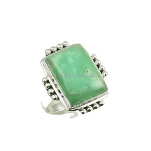 แหวนพลอยคริโซเพรสธรรมชาติเงินสเตอร์ลิง925เรือนทำมือตั้งค่าคุณภาพการส่งออกที่ดีสำหรับงานแต่งงาน - Product Image 1