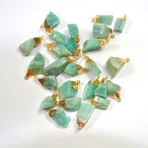 Pendentif en argent sterling 925 de haute qualité avec plaqué or bijoux en pierres précieuses amazonite de style mignon directement des acheteurs d'amazonite - Product Image 1