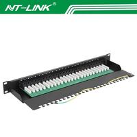 NETLINK 50 Port 6 p4c RJ11 1U 19 "Rack Mount telefono vocale Cat.3 Telecom Patch pannello con 110 / Kron / Dual IDC moduli