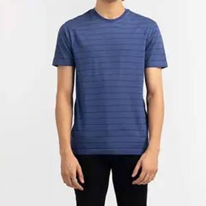 T-shirt de gym pour hommes 90% coton et polyester, logo privé personnalisé, vente en gros de vêtements de fitness vierges unis avec tissu tricoté - Product Image 1