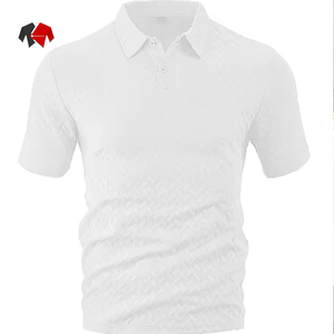 Polo de alto rendimiento para hombre, antiarrugas, transpirable y resistente al sudor, viscosa/poliéster, Media manga informal - Product Image 1