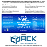 Capsules de complément alimentaire multivitaminé de haute qualité pour femmes adultes, fabriquées aux États-Unis, 60 unités