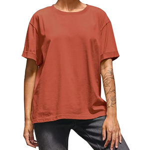 Camiseta de mujer de algodón 100% de alta calidad con servicio OEM de fábrica certificada, proveedores de Bangladesh ecológicos de encaje de estilo informal - Product Image 4
