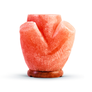 Lámpara de Sal del Himalaya Rosa Pura, Hecha a Mano, Decorativa, de Roca Natural, Estilo Pirámide, Forma de Cono, Ionizador Natural, Purificador de Aire - Product Image 3