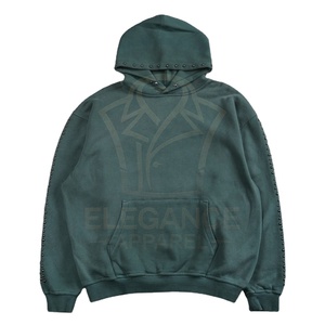 Sudaderas con capucha Green Sun Fade Fashion Forward para hombre, sudaderas de estilo de diseñador, ropa de calle personalizada, servicio OEM/ODM, el mejor proveedor - Product Image 1