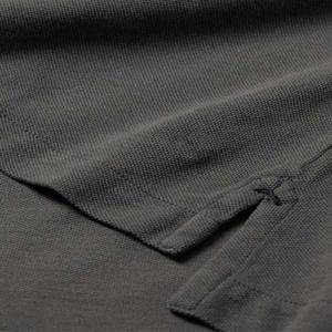 Vente en gros OEM personnalisée polos de coupe régulière pour hommes en coton de grande taille, couleur grise, polos décontractés Fabricant de vêtements 2025 - Product Image 3