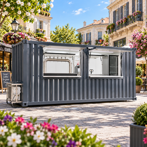 Bar modulaire en conteneur à vendre, bar à bière extérieur préfabriqué avec fenêtre de service - Product Image 1