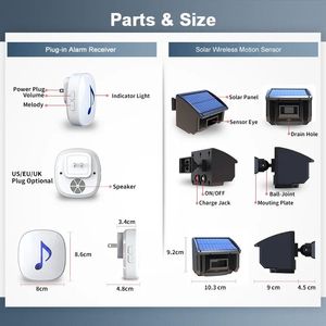Wireless Infrared <strong>Alarm</strong> Driveway <strong>Garage</strong> Alert <strong>System</strong>, Security Intruder <strong>Alarm</strong> - Product Image 4