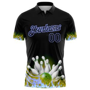 Chemises de polo de bowling personnalisées en gros, impression par sublimation, manches courtes, maillots pour hommes, femmes, vêtements d'équipe, uniformes de sport - Product Image 6