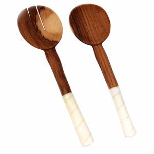 Articles de cuisine Design unique Cuillère Fourchette en bois Ensemble de couverts de meilleure qualité Ensemble de couverts en bois de style luxueux - Product Image 3