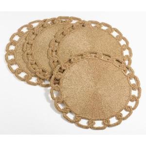 แผ่นรองจานสานมือจากโรงงานโดยตรง จำหน่ายจำนวนมาก สำหรับตกแต่งบ้าน ราคาถูก - Product Image 4