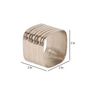 Anneaux de serviette papillon et feuille de haute qualité coulés pour les mariages anniversaires toute autre occasion cadeaux de mariage et d'anniversaire - Product Image 3