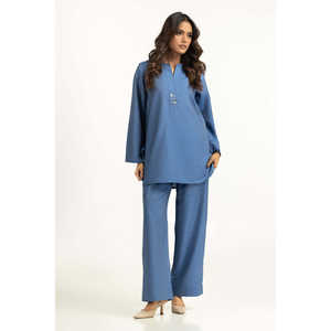 Conjunto Casual de Dos Piezas IPST-44808, Tela Twill Teñida, Tallas XXS a 3XL, Sin Cuello, Shorts, para Verano - Product Image 5