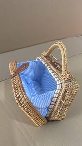 Precio al por mayor, la mejor calidad con bolsa de ratán con bolsas de diseñador de tela de algodón hechas a mano del mejor proveedor en Vietnam - Product Image 6