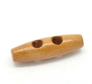 Boutons ovales sculptés en bois naturel avec 2 trous pour la décoration d'accessoires vestimentaires et l'amélioration du manteau pour le traitement des vêtements - Product Image 4