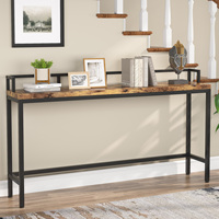 Meilleures ventes, prix de gros, table console d'angle incurvée en bois antique pour couloir
