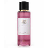 Collection Platinum - Brume Corporelle Luxueuse Miss You pour Femme 250ml, Parfum Longue Durée au Parfum Floral Envoûtant, Fabriqué en France