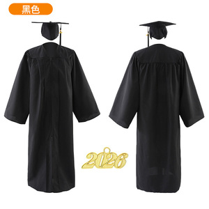 Conjunto de Túnica de Graduación para Estudiantes de Secundaria y Universidad, Túnica de Algodón para Ceremonia de Licenciatura con Estolas - Product Image 4