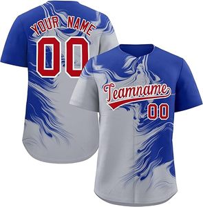 Uniformes de baseball personnalisés à dégradé, maillots de baseball imprimés numériquement, chemises de sport brodées avec nom et logo pour hommes, garçons et équipes - Product Image 2