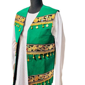 <b>Mens</b> Traditional Afghan Groom Waistcoat Handmade Ethnic Cultural <b>Sleeveless</b> <b>Vest</b> Summer Breathable Quick Dry for Wedding - Product Image 1
