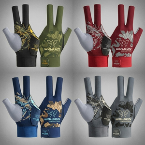 Guantes de Snooker Profesionales de Tres Dedos Wilson Industry, Material Transpirable de Poliéster/Lycra, Ajustables y Ligeros para Entrenamiento - Product Image 5