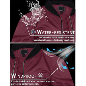 Blouson d'hiver chaud pour homme avec logo personnalisé, rembourrage matelassé, couture durable et support complet de fabrication de vêtements OEM ODM - Product Image 2