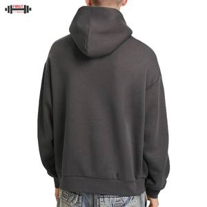 Sudadera con capucha holgada de invierno con logotipo personalizado Boxy Drop Shoulder Oversized Essentials Organic Cotton Fleece Luxury Streetwear - Product Image 2