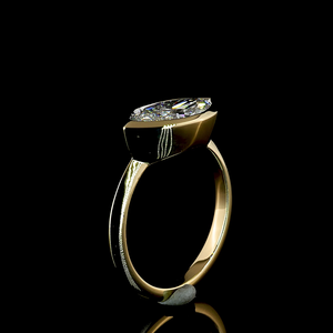 Bague de fiançailles solitaire élégante en argent 925 avec diamant de laboratoire de qualité supérieure 2,10 carats, clarté VVS2, certifié IGI, forme marquise, pour mariée - Product Image 5