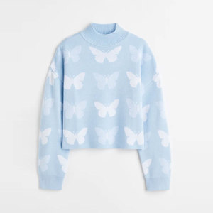 Nouveau style pull d'hiver décontracté à la mode pour femmes pull avec logo sur le devant prix de gros manches complètes pour femmes - Product Image 6