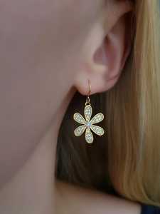 Opal Multi Fire Charm Huggie Hoop 925 Silver Gold Plated Earrings Vintage Style Earrings Gift for Her Earrings - Product Image 6