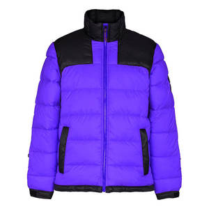 Veste matelassée d'hiver pour homme en toile respirante col montant Parka à capuche longue et épaisse multi-poches Manteau ajusté pour le travail - Product Image 4