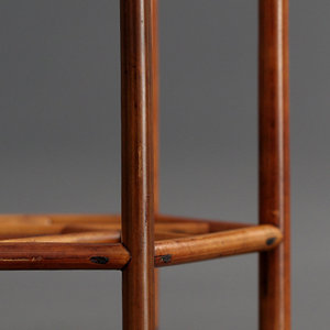 Mesa convertible de bambú hecha a mano con bordes elevados juego de mesa de té tradicional de granja para sala de estar o gimnasio - Product Image 6