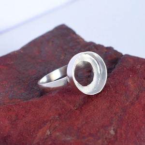 925 Silver Bezel Set <b>Ring</b> Collet Triangular Shape 3x3 30x30 MM Gemstone DIY Jewelry <b>Blank</b> Box Packed Collet <b>Ring</b> Jessica - Product Image 3