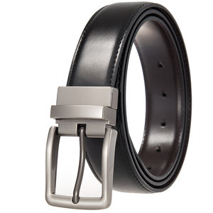 Cinturón Unisex Casual de Cuero Vacuno con Hebilla de Acero Resistente para Jeans - Product Image 1