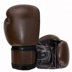 Guantes de Boxeo Personalizados de Cuero Vacuno |   Guantes Profesionales de Sparring con Soporte de Muñeca y Cierre de Velcro |   Equipo de Entrenamiento OEM - Product Image 5
