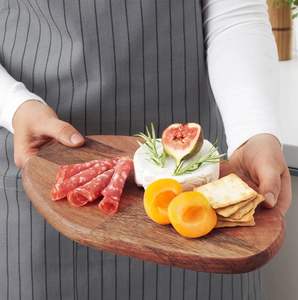 EXPOSICIÓN Plato de ensalada de madera Bandeja para servir Caja de pino Tema de amor Barco ovalado Dulces Galletas Comida Fruta Decoración del hogar Regalo - Product Image 3