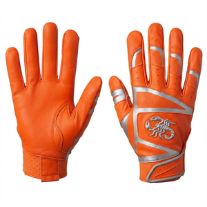 ถุงมือตีเบสบอลขายส่ง พิมพ์ลายเองได้ ฝ่ามือหนังเสริมความแข็งแรง สายรัดข้อมือเสริมความแข็งแรง ถุงมือกีฬาเบสบอล ซอฟต์บอล ระดับมืออาชีพ - Product Image 1