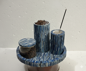 Quemador Bakhoor árabe de lujo de Dubái con caligrafía Mubkhar, quemador aromático para el hogar, decoración, bandeja para servir, regalo de boda novedoso - Product Image 1