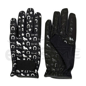 Gants d'équitation pour enfants, hiver, isolés, antidérapants, design personnalisé, vente en gros, gants d'équitation pour jeunes, doigts entiers - Product Image 1