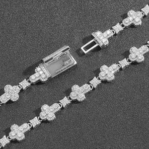 Qualité supérieure Certifié IGI VVS Moissanite Diamant Cadeau Personnalisable Plaqué Or Jaune 14k Iced Hip Hop Fine Pendentif Collier - Product Image 4