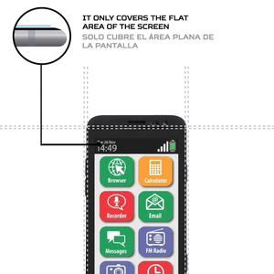 ฟิล์มกันรอยหน้าจอ ANTISHOCK สำหรับทอมสัน เซเรีย 405 ฟิล์มป้องกันโทรศัพท์มือถือระดับพรีเมียม - Product Image 4