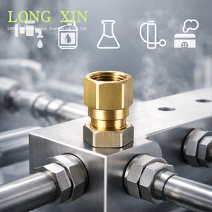 Raccord rapide en laiton, filetage femelle Rc1/8-28 (BSPT 1/8), raccord pneumatique/hydraulique, bouchon. JTSP-18PF - Product Image 5