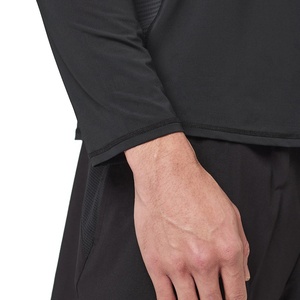 เสื้อยืดออกกำลังกาย HEALY Men Moisture Wicking สีดำเหลือง แห้งเร็ว แขนยาว กางเกงวิ่งขาสั้น ชุดกีฬา สกรีนโลโก้ได้ - Product Image 5