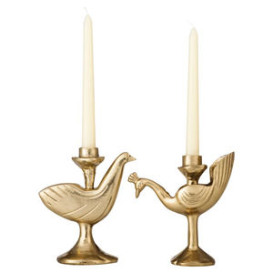 Bougeoir en métal de la plus grande qualité Bougeoir en or de designer classique Bougeoir décoratif de table pour fêtes de mariage - Product Image 2